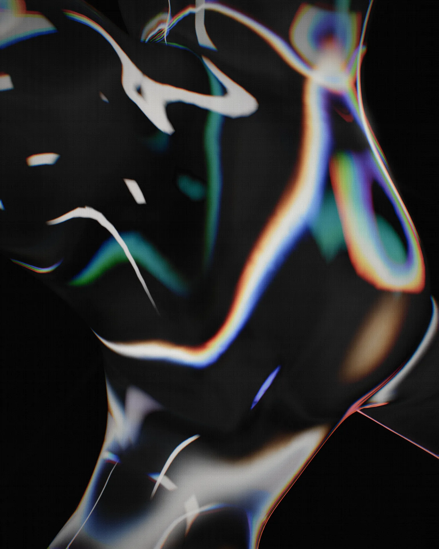 Scultura di vetro liquido