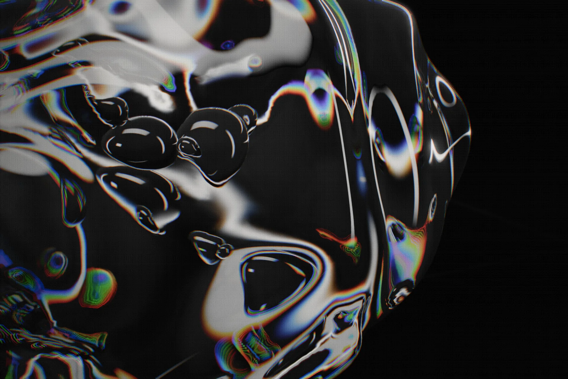Scultura di vetro liquido