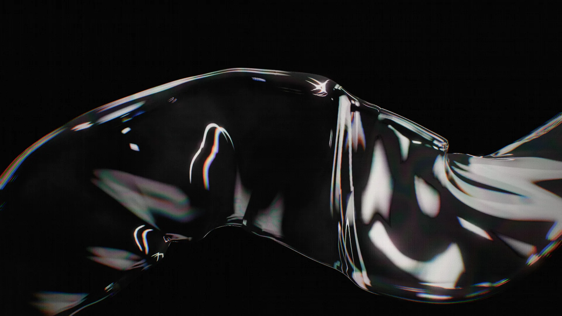 Scultura di vetro liquido