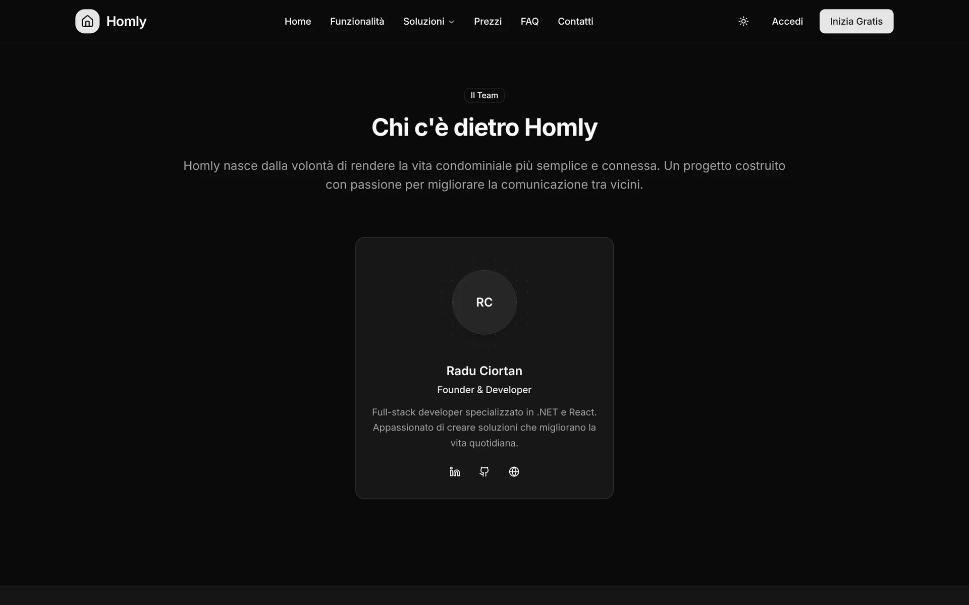 Schermata reale di Homly