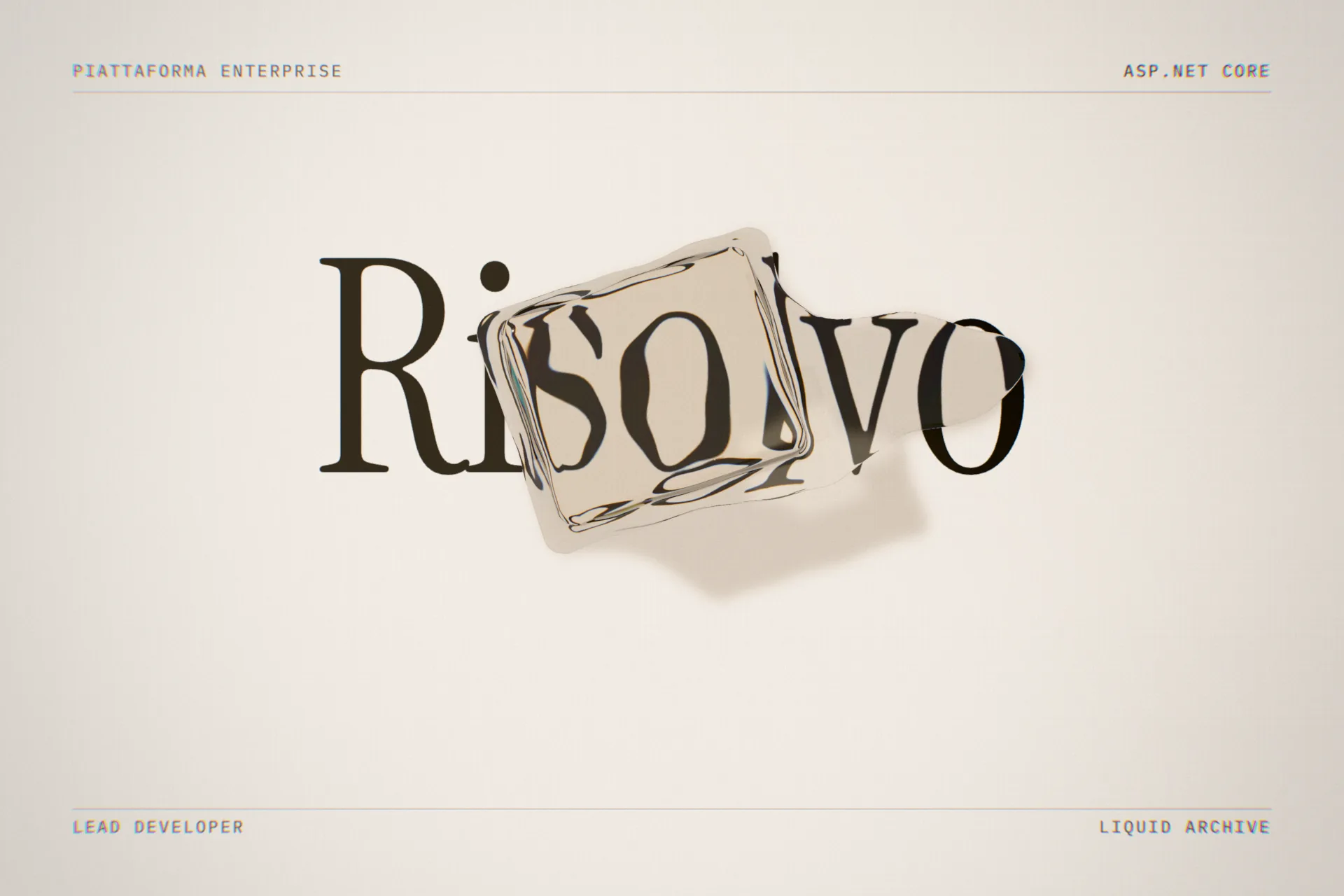 Tavola tipografica di Risolvo