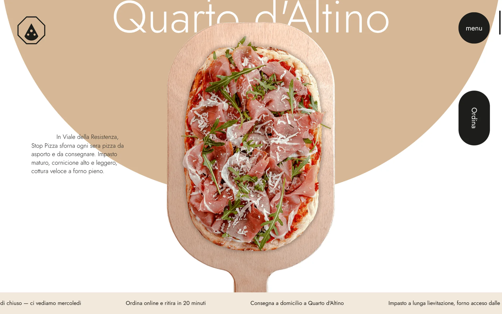 Schermata reale di Stop Pizza