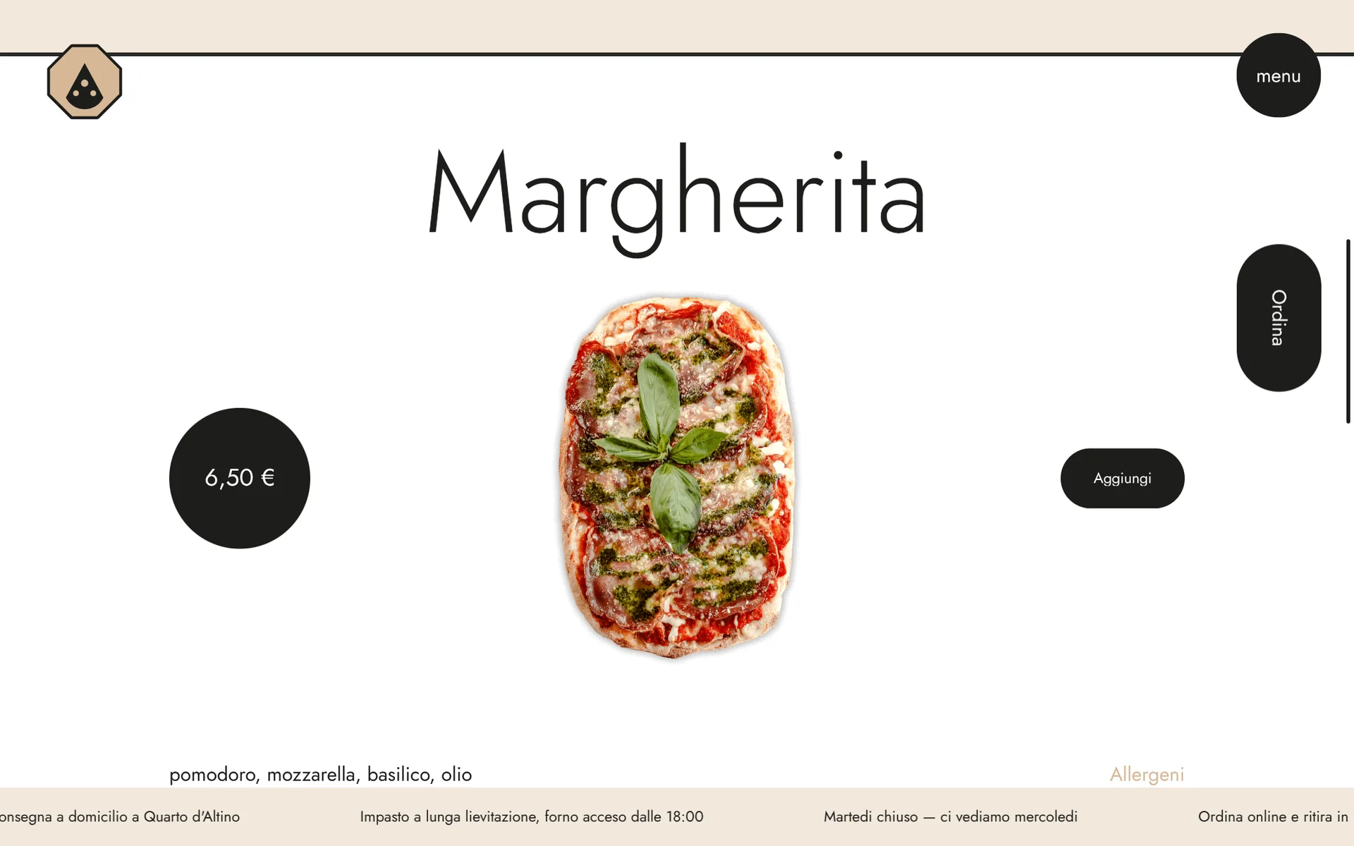 Schermata reale di Stop Pizza